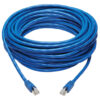 118f170d183236d50de4b13f0b902c60 Tripp Lite series Cat6a 10G Snagless F/UTP Ethernet Cable (RJ45 M/M), PoE, CMR-LP, Blue, 50 ft. (15.24 m), TAA