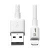 Tripp Lite series USB-A to Lightning Sync/Charge Cable (M/M) - MFi Certified, White, 3 ft. (0.9 m)