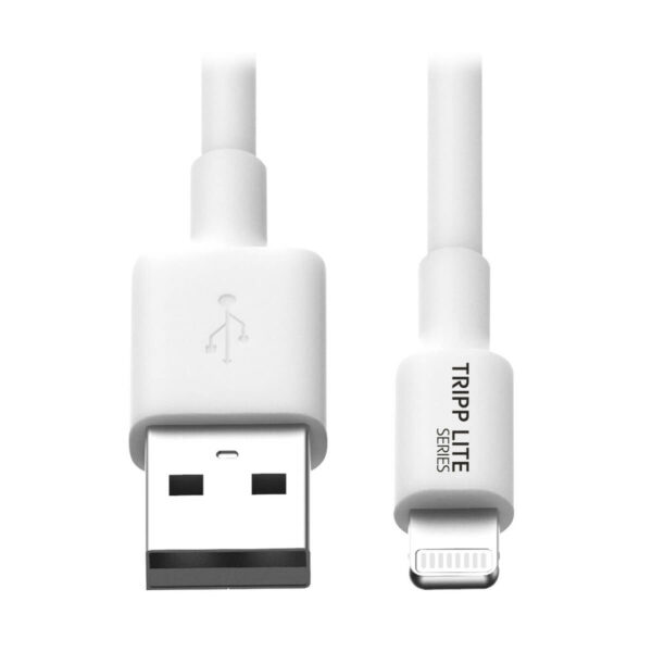 Tripp Lite series USB-A to Lightning Sync/Charge Cable (M/M) - MFi Certified, White, 3 ft. (0.9 m)