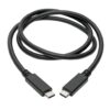 11dca0f00bfe1442a191d6bc0b1445aa Tripp Lite series USB-C Cable (M/M) - USB 3.2, Gen 2 (10 Gbps), 5A (100W) Rating, USB-IF Certified, Thunderbolt 3 Compatible, 3 ft. (0.91 m)