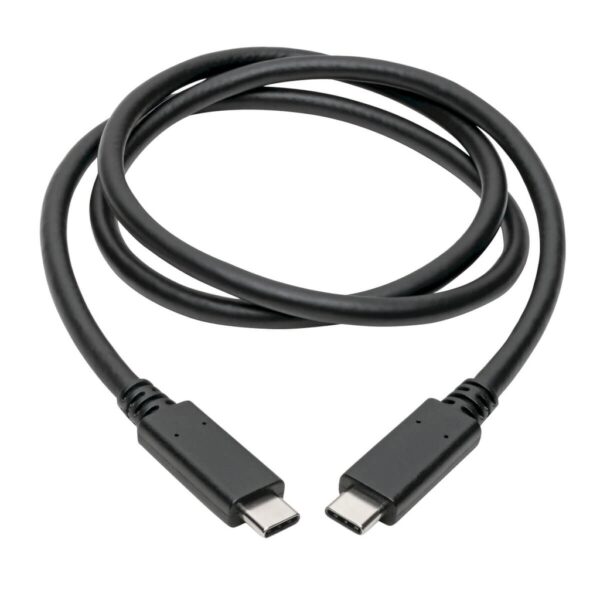 11dca0f00bfe1442a191d6bc0b1445aa Tripp Lite series USB-C Cable (M/M) - USB 3.2, Gen 2 (10 Gbps), 5A (100W) Rating, USB-IF Certified, Thunderbolt 3 Compatible, 3 ft. (0.91 m)
