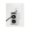 Tripp Lite series Isobar 2-Outlet Surge Protector, Direct Plug-In, 1410 Joules, Diagnostic LEDs, Metal Housing