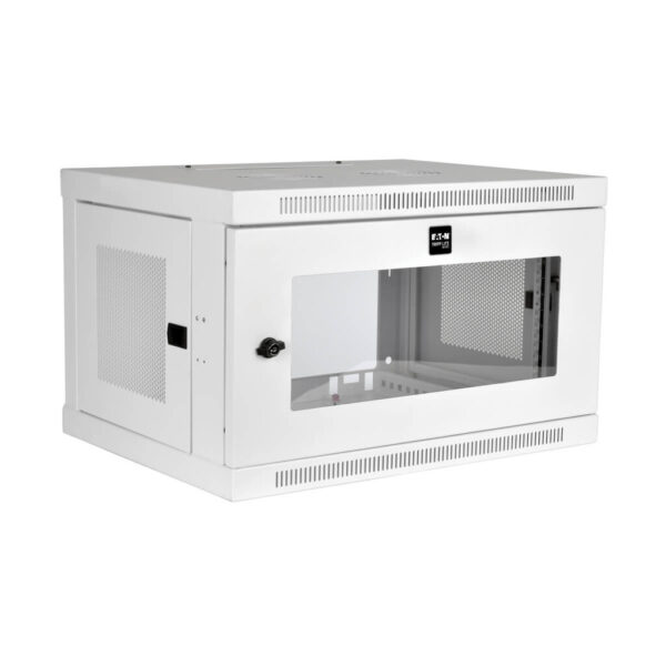 11ede3239d911f63e3e0840cb0bbb572 Tripp Lite series SmartRack 6U Low-Profile Switch-Depth Wall-Mount Mini Rack Enclosure, Clear Acrylic Window, White
