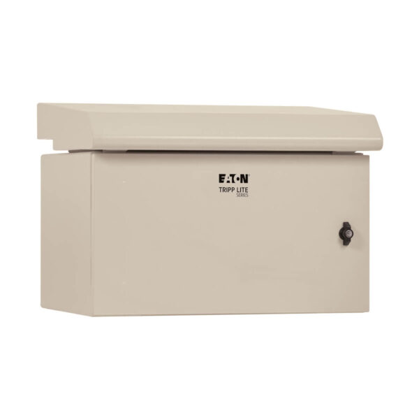 120774f6b8d34e6edf7b554a2334d42e Tripp Lite series SmartRack Industrial Enclosure - NEMA 3R, Wall Mount, Metal, Locking, Fan With Thermal Switch, 16.5 in. Depth, 6U, Gray