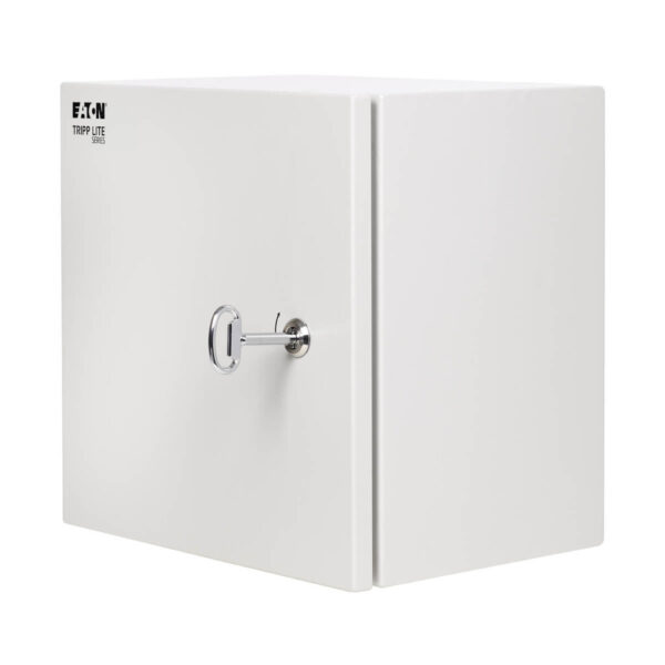 Tripp Lite series SmartRack Outdoor Industrial Enclosure with Lock - NEMA 4, Surface Mount, Metal Construction, 14 x 14 x 10 in., Gray