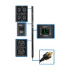 1272d92637284d0c9b622cd27ffcac27 Tripp Lite series 5.8kW Single-Phase Local Metered PDU, 200-240V Outlets (8 C19 and 40 C13), L6-30P, 10 ft. (3.05 m) Cord, 0U Vertical, TAA, 70 in.