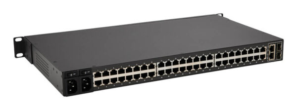 Tripp Lite series 48-Port Console Server, USB Ports (2) - Dual GbE NIC, 16 Gb Flash, SD Card, Desktop/1U Rack, TAA