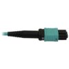 12ebf9eb02c9d5aaf297fed273aa05ea Tripp Lite series 40/100/400G Multimode 50/125 OM3 Fiber Optic Cable (12F MTP/MPO-PC M/F), LSZH, Aqua, 5 m (16.4 ft.)