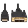 12f123f8f8e539fa45a5462714325eb2-2 Tripp Lite series HDMI to DVI Adapter Cable (HDMI to DVI-D M/M), 6 ft. (1.8 m)