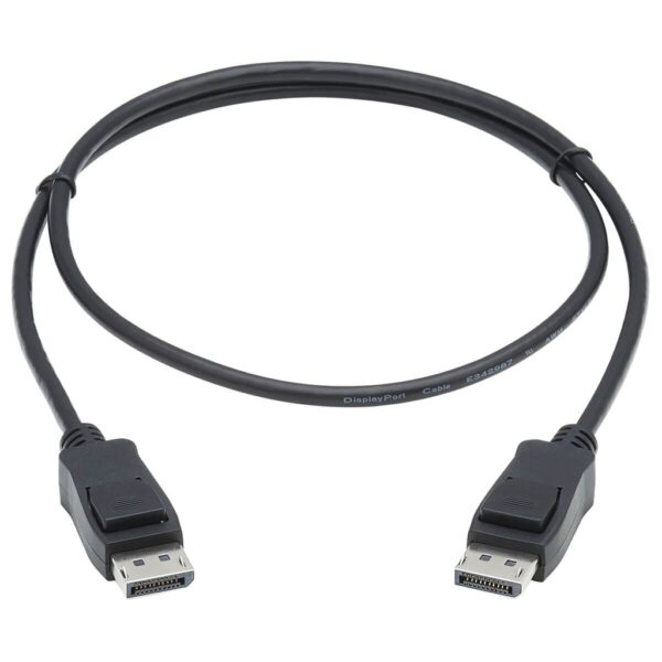 Tripp Lite series DisplayPort 1.4 Cable with Latching Connectors, 8K (M/M), Black, 3 ft. (0.9m)