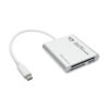 Tripp Lite series USB 3.1 Gen 1 USB-C Multi-Drive Smart-Card Flash-Memory Media Reader/Writer, Thunderbolt™ 3 Compatible