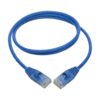 Tripp Lite series Cat6a 10G Snagless Molded Slim UTP Ethernet Cable (RJ45 M/M), Blue, 3 ft. (0.91 m)