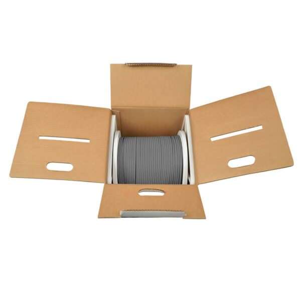 Tripp Lite series Cat6 Gigabit Solid Core UTP PVC Bulk Ethernet Cable, Gray, 1000 ft. (304.8 m), TAA
