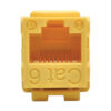 13cf108113c37e16c9b4588e9a910398 Tripp Lite series Cat6/Cat5e 110 Style Punch Down Keystone Jack - Yellow, TAA