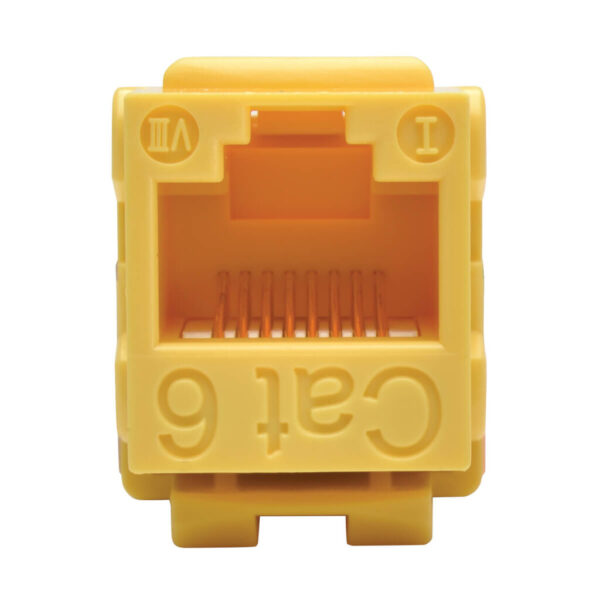 13cf108113c37e16c9b4588e9a910398 Tripp Lite series Cat6/Cat5e 110 Style Punch Down Keystone Jack - Yellow, TAA