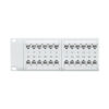 Tripp Lite series 48-Port Cat6 Patch Panel - 4PPoE Compliant, 110/Krone, 568A/B, RJ45 Ethernet, 2U Rack-Mount, White, TAA