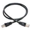 13f2f8423a4fe6c257fbba99c812c3f6 Tripp Lite series Cat6a 10G Snagless Shielded STP Ethernet Cable (RJ45 M/M), PoE, Black, 4 ft. (1.22 m)