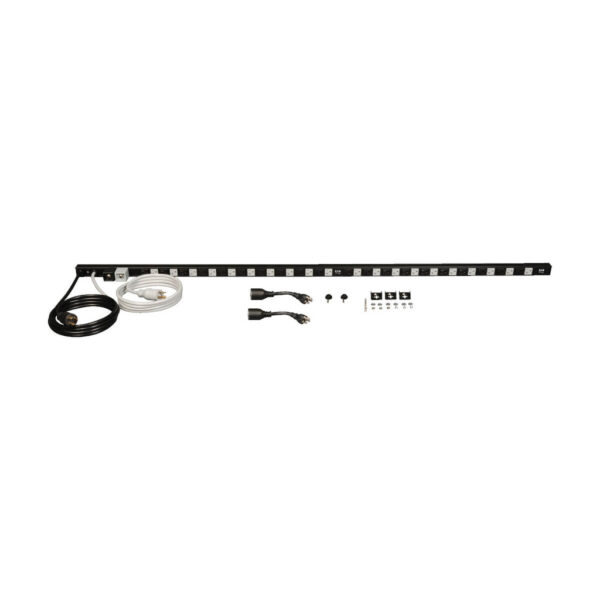 Tripp Lite series 3.8kW Single-Phase Dual-Circuit 120V Basic PDU, 40 NEMA 5-15/20R Outlets, NEMA L5-20P/5-20P Inputs, 10 ft. (3.05 m) Cords, 0U