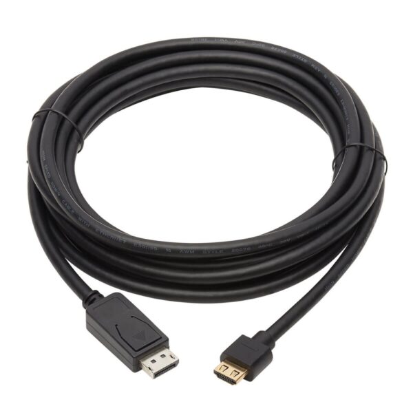 Tripp Lite series DisplayPort 1.2 to HDMI Active Adapter Cable (M/M), 4K 60 Hz, HDR, Secure-Grip Plugs, Black, 20 ft. (6.1 m), TAA