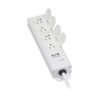 Tripp Lite series Safe-IT UL 2930 Medical-Grade Power Strip for Patient-Care Vicinity, 4 15A Hospital-Grade Outlets, Safety Covers, 15 ft. Cord