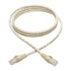 141879e90b89c66007dc9131e471fb40 Tripp Lite series Cat6 Gigabit Snagless Molded (UTP) Ethernet Cable (RJ45 M/M), PoE, White, 6 ft. (1.83 m) - N201-006-WH