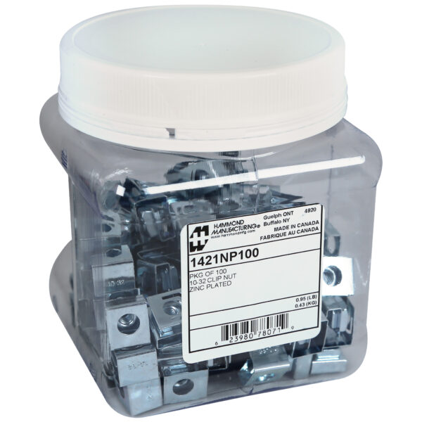 Hammond 100PK 10-32 Clip Nuts