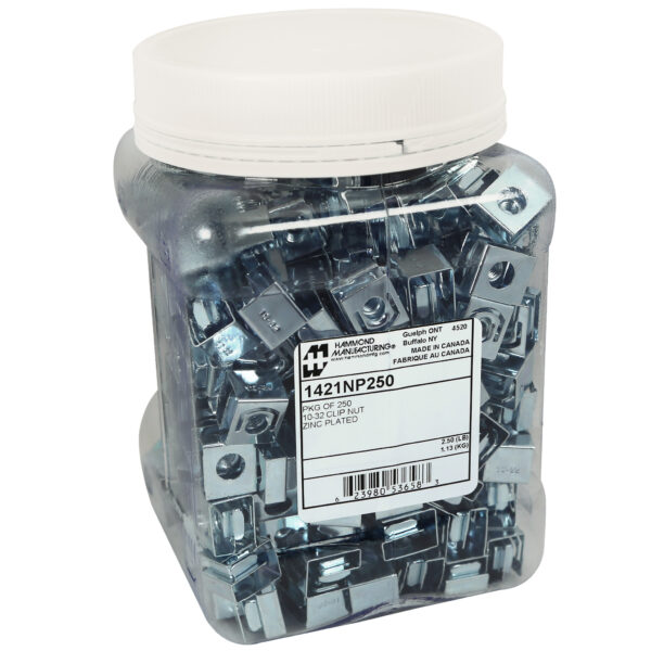 Hammond 250PK 10-32 Clip Nuts