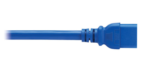 Tripp Lite series PDU Power Cords, C19 to P-Lock C20 - Heavy-Duty, 20A, 250V, 12 AWG, 3 ft. (0.9 m), Blue, 6 Pack
