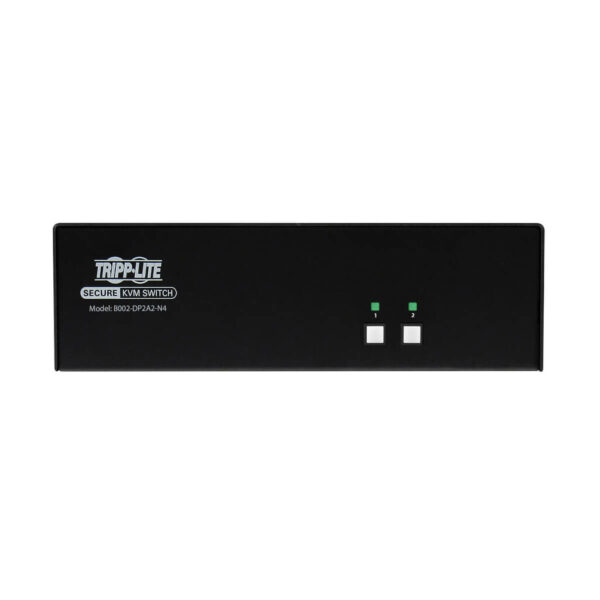 Secure KVM Switch, 2-Port, Dual Head, DisplayPort to DisplayPort, 4K, NIAP PP4.0, Audio, TAA