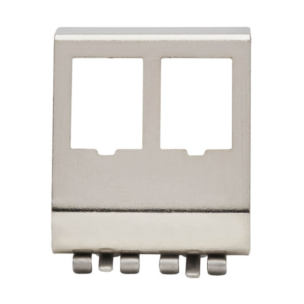 14936d0ef91b87ecf994ddc68add0815 Tripp Lite series 2-Port Metal DIN-Rail Mounting Module for Snap-In Keystone Jacks and Couplers, Silver, TAA