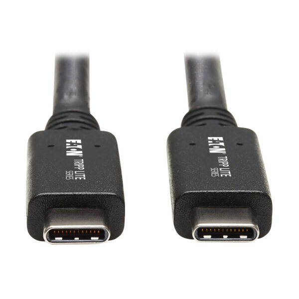 149777de0b7d766383fef8b9dadda935 Tripp Lite series USB-C Cable (M/M) - USB 3.2, Gen 2 (10 Gbps), 5A (100W) Rating, Thunderbolt 3 Compatible, 20-in. (50.8 cm)