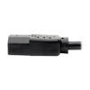 Tripp Lite series Y Splitter Power Cable, NEMA 5-15P to 2x C13 - 10A, 125V, 18 AWG, 1.5 ft. (0.45 m), Black