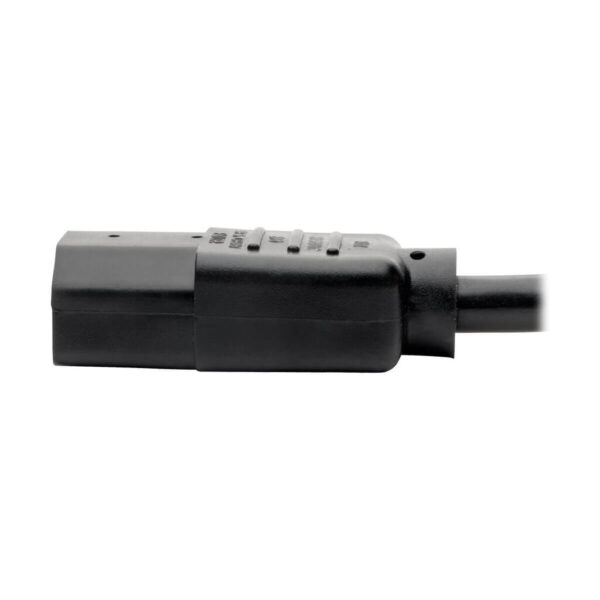 Tripp Lite series Y Splitter Power Cable, NEMA 5-15P to 2x C13 - 10A, 125V, 18 AWG, 1.5 ft. (0.45 m), Black