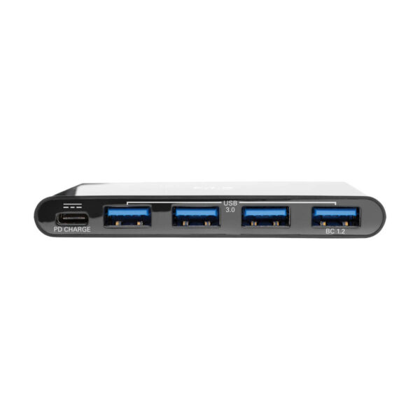 14c322154f431b2040a3596c5cafa626 Tripp Lite series 4-Port USB-C Hub, USB 3.x (5Gbps), 4x USB-A Ports, 60W PD Charging, Black