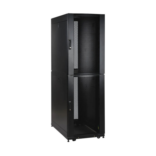 Tripp Lite series 48U SmartRack Co-Location Standard-Depth Rack Enclosure Cabinet - 2 separate compartments