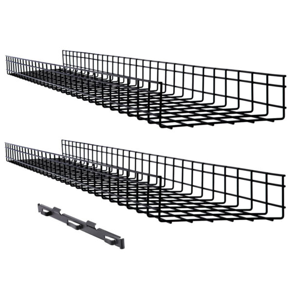 151a1c0c725310657a3ce4ec5ab9fdcc Tripp Lite series Wire Mesh Cable Tray - 300 x 100 x 1500 mm (12 in. x 4 in. x 5 ft.), 2-Pack
