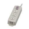 152c99ab73fa1296bd0f6f3a1a730f6e Tripp Lite TLM306NC surge protector Grey 3 AC outlet(s) 120 V 1,8 m