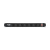 Tripp Lite series 1U Rack-Mount Power Strip, 120V, 15A, 5-15P, 12 Right-Angle 5-15R Outlets (6 Front-Facing, 6 Rear-Facing), 15 ft. (4.57 m) Cord