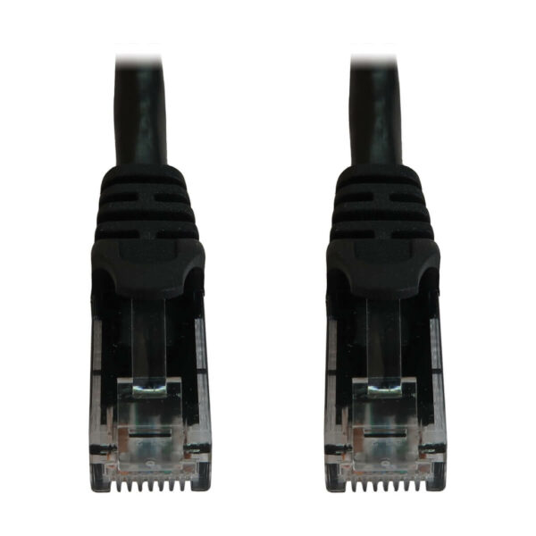 Tripp Lite series Cat6a 10G Snagless Molded UTP Ethernet Cable (RJ45 M/M), PoE, Black, 6 in. (15 cm)