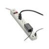 155f5b4ebef7fce2fd9e621eab10c122 Tripp Lite series Protect It! 6-Outlet Surge Protector, 1200 Joules, USB-A & USB-C Charging Ports (4A Total), 6 ft. (1.8 m) Cord, Gray Housing