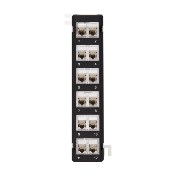 Tripp Lite series 12-Port Wall-Mount Patch Panel for UTP Keystone Jacks, Rotatable Modules, TAA