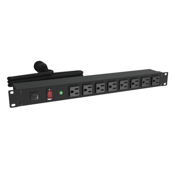 Hammond 19" RM Surge, 8 Recep Front Bk