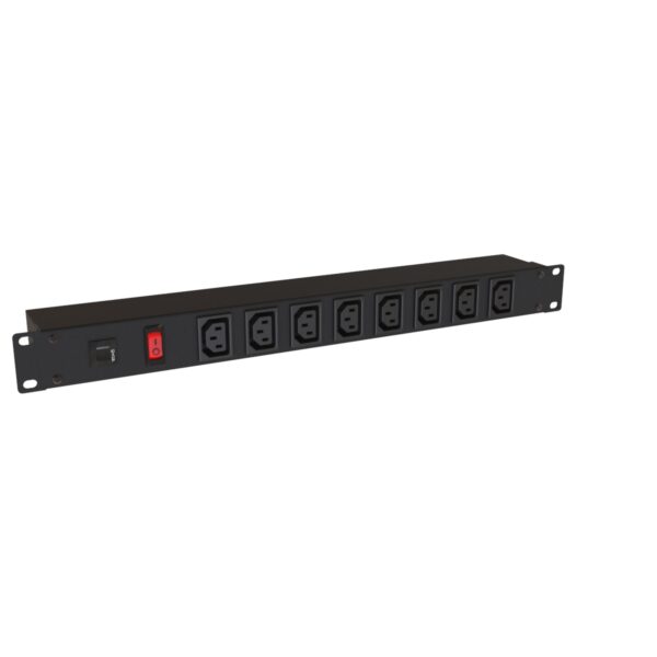 Hammond 19" Rack Mount, 8 Rec on Front