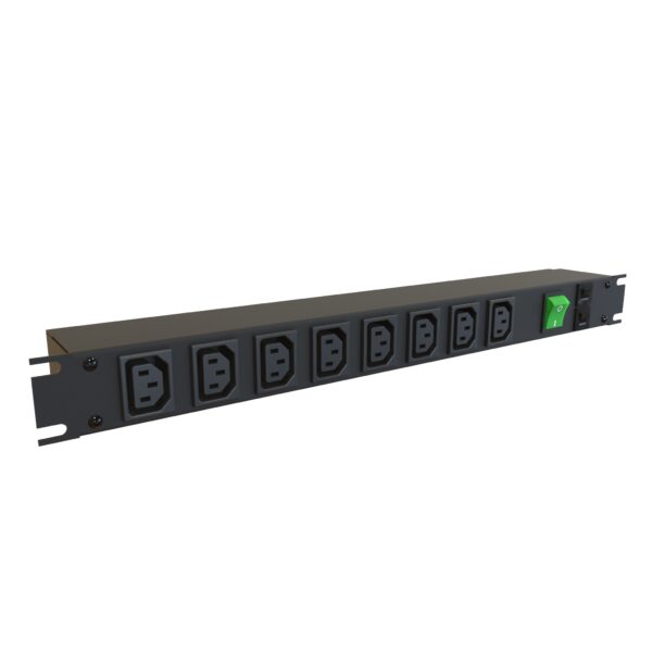 Hammond 19" IEC PBAR, 8 REC FR, DBL PL