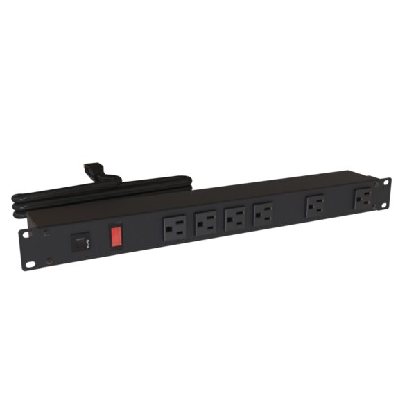 Hammond 19" Rack Mount, 6 Rec on Front