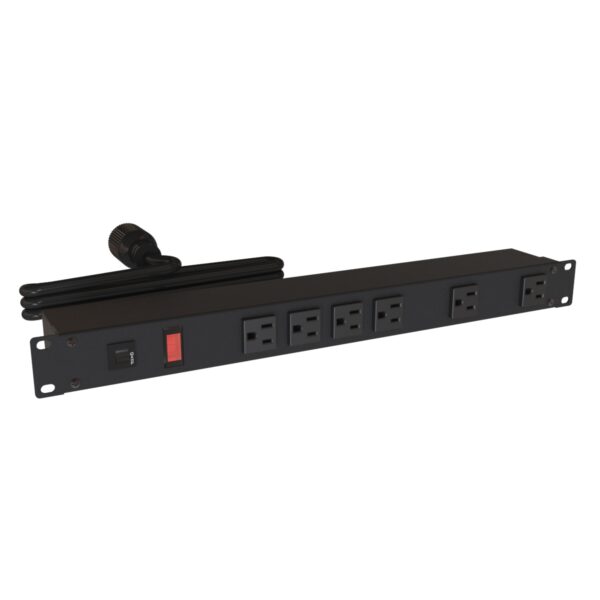 1582t6c1bk-rev2 Hammond 19" Rack Mount, 6 Rec on Front