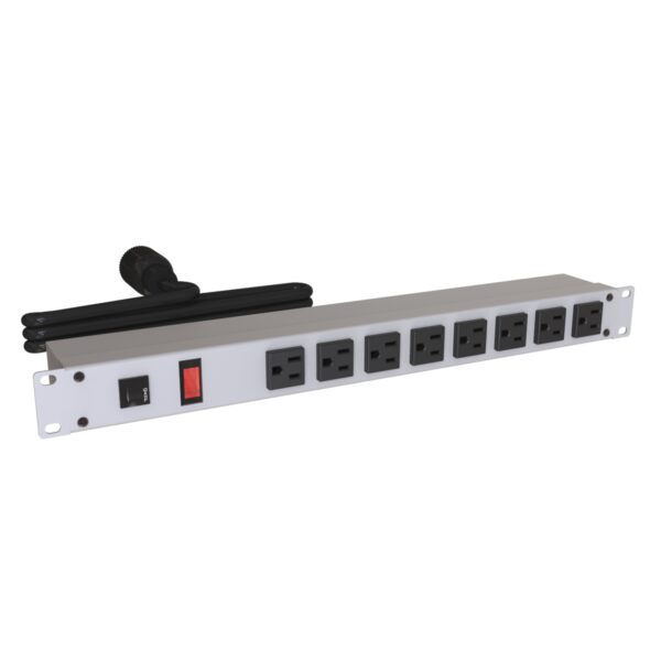 Hammond 19" Rack Mount, 8 Rec on Front