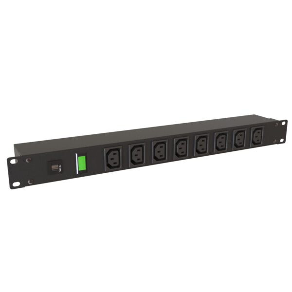 Hammond 19" Rack Mount, 8 Rec on Front