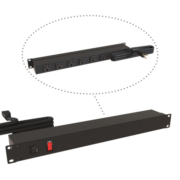 Hammond 19" Rack Mount, 90 Deg Recep