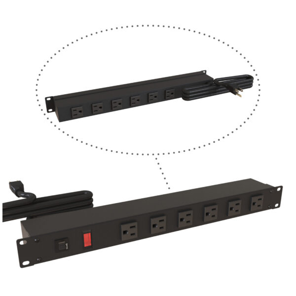 Hammond 19" Rack Mount, Light, 15' Crd